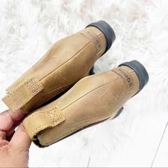 Sorel Joan of Arctic Women's Leather Chelsea Pull On Boot in Brown‎ Size 6 - Picture 4 of 8